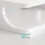Floating Shelf for TV Components Metal 2-Tier Wall Mount 3