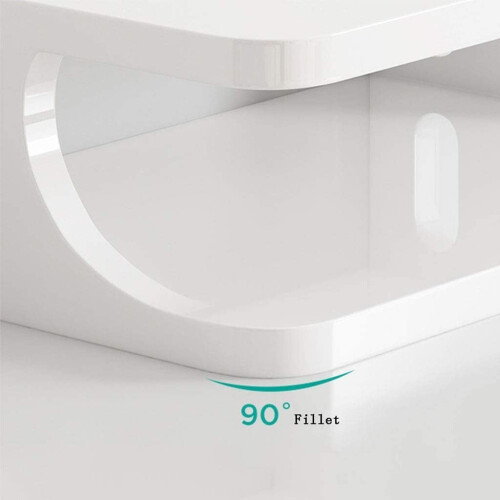 Floating Shelf for TV Components Metal 2-Tier Wall Mount 2