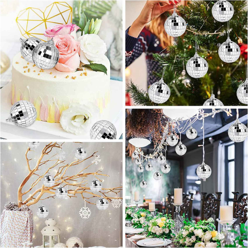 90 x 5cm Silver Mirror Disco Balls for Party Decor 1