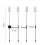 Christmas Solar Snowflake Stake Lights 4 pcs 30 in 3