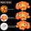 Thanksgiving String Lights Pumpkin Maple Leaf 20 ft 40 LED 6