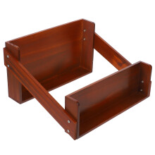 Étagère en bois marron à 3 niveaux pour épices et maquillage