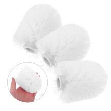 Cepillo de baño de repuesto OUNONA, color blanco (paquete de 3 unidades)