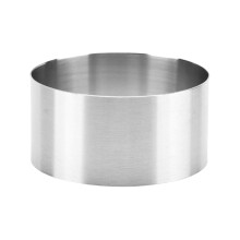 Cercle à gâteau en acier inoxydable, 8 cm de hauteur, réutilisable