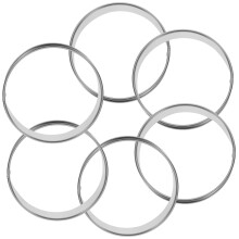 6-Piece Stainless Steel Baking Rings Set