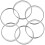 6-Piece Stainless Steel Baking Rings Set 1