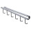 Viflosae Under-Cabinet Hook Rack – Black, Metal 1