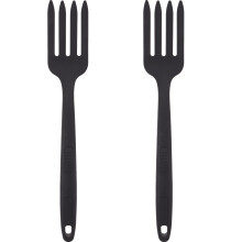 Silikon-Kochgabel, 29,5 cm, Schwarz