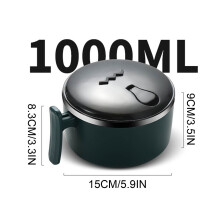 Keeplus Double-Wall Stainless Steel Ramen Bowl 1000ml