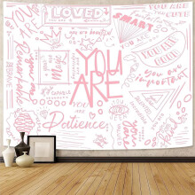 Tapisserie murale inspirante pour enfants 100% polyester