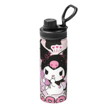 Kuromi isolierte Edelstahl-Wasserflasche, tragbar