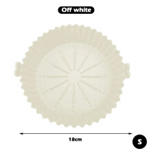 Silikon-Heißluftfritteusen-Topf, 18 cm, runde Antihaft-Backform