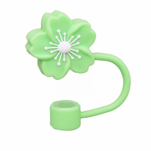 Silicone Straw Cap Flower Design for 10mm Straws