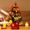 Staron small Christmas tree with lights and accessories red 4
