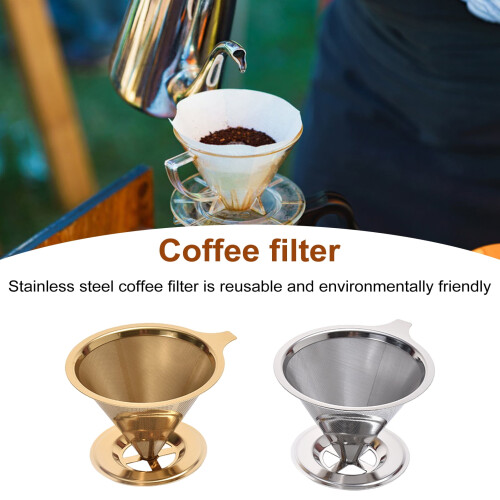 Stainless Steel Pour-Over Coffee Filter