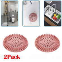 Drain Filter Silicone Shower Sink Cover 2 Pack