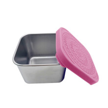 Leakproof Snack Boxes with Silicone Lids 4-Pack