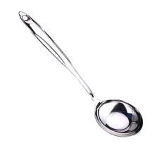 Rozsdamentes acél konyhai merőkanál fa nyéllel