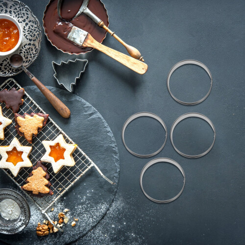 6-Piece Stainless Steel Baking Rings Set 1