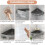 Wall-Mounted Triangle Bathroom Shelf ABS Corner Storage Rack 3