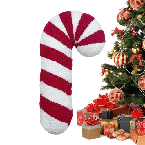 Christmas candy cane pillow red soft cushion 1 piece 1