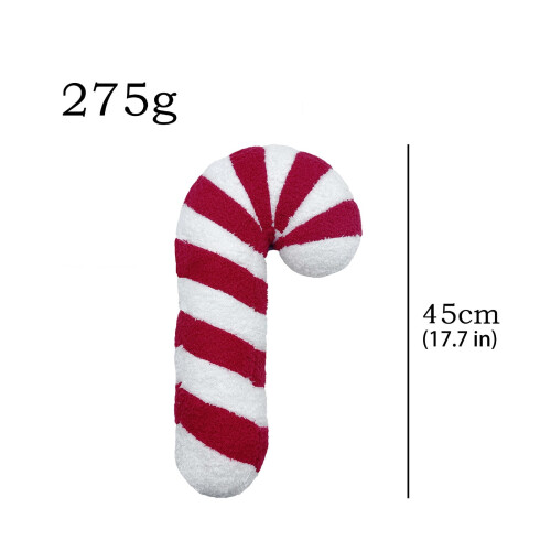 Christmas candy cane pillow red soft cushion 1 piece 2