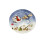 Blue Ceramic Christmas Pasta Bowl 20 cm 2