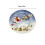 Blue Ceramic Christmas Pasta Bowl 20 cm 3