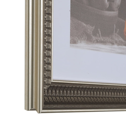 Polystyrene picture frame silver 8x12 inches 2