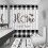 Plaid Letter Pattern Bathroom Set 4pcs 3
