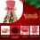 Christmas tree topper black and white plaid top hat with bow 6