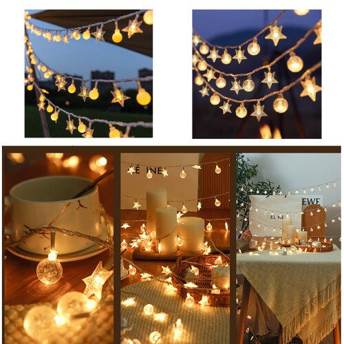 LED-ljusslinga, varmvit, vattentät, 10 m 1