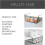 Roofei under-shelf wire storage basket white 14.2 x 9.8 x 3
