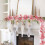 Ghirlanda di bacche rosa e verdi, 200 cm – Artificiale 3