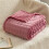 Coperta in peluche Bubble Bunny viola 3D in flanella 4
