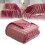 Coperta in peluche Bubble Bunny viola 3D in flanella 2