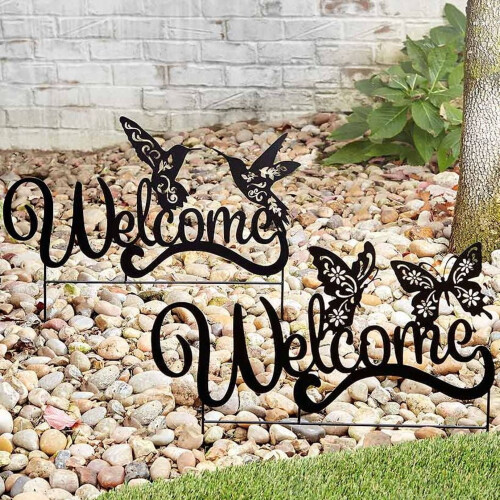Silhouette Garden Stake Hummingbird 1 Piece 2