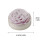 Bougie violette en cire de soja en forme de rose 2