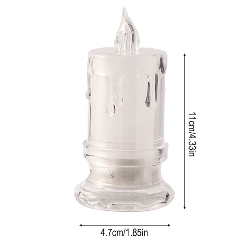 Bougies LED sans flamme blanc chaud, lot de 4 2