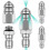 Buse de nettoyage d'égouts Grusce compatible avec 1/4 pouce 2