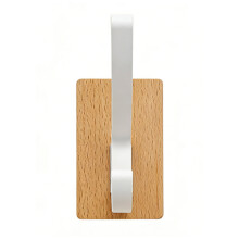 Natural Walnuts Door Hook Strong Adhesive Mount-White 1