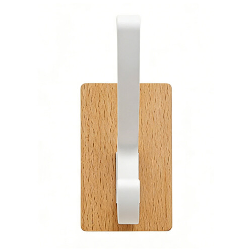 Natural Walnuts Door Hook Strong Adhesive Mount-White 1