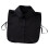Practical Polyester Detachable Collar Simple Button-Black 1