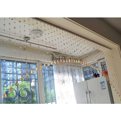 Crystal beaded curtain for living room door divider 1 panel 2