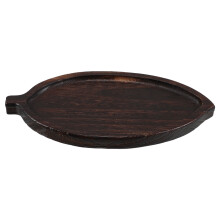 Plateau à thé en bois pour le service, 25 x 11,5 cm