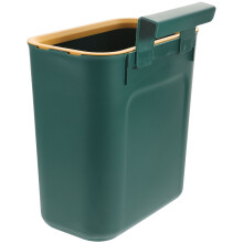 Poubelle de cuisine suspendue en plastique vert, fixation murale, lot de 1