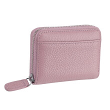 Porte-cartes de crédit en cuir pour femme avec 20 emplacements