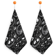 Checkered Cotton Hand Towels 2 Pack