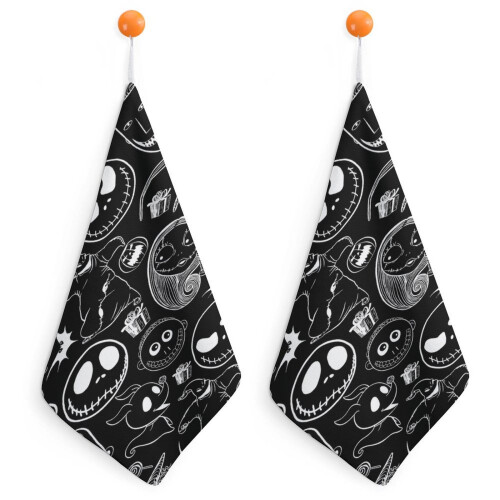 Checkered Cotton Hand Towels 2 Pack