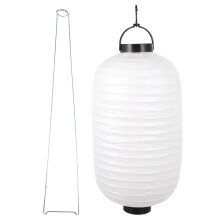 Farolillos de papel japoneses blancos con luces LED, 1 juego